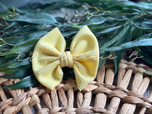 Baby Yellow Mini Bow