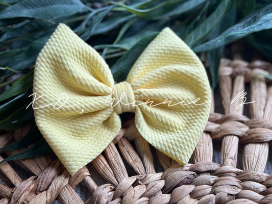 Baby Yellow Biggy Bow