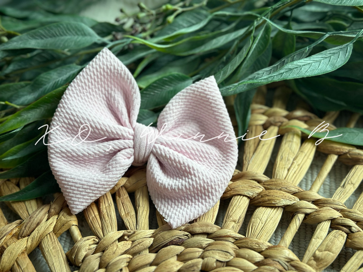 Dusty Pink Biggy Bow