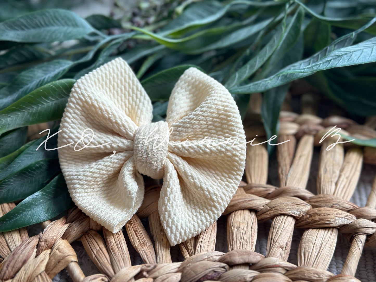 Cream Mini Bow