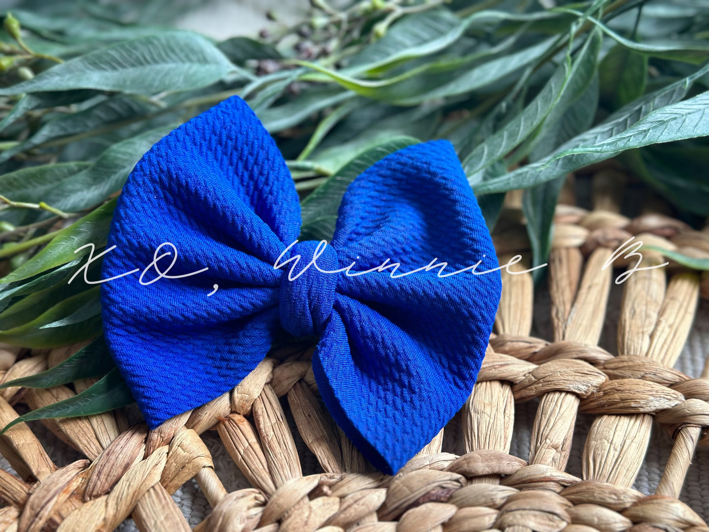 Royal Blue Biggy Bow