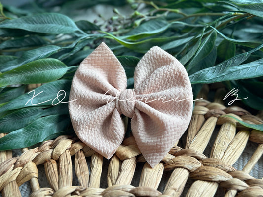 Tan Mini Bow