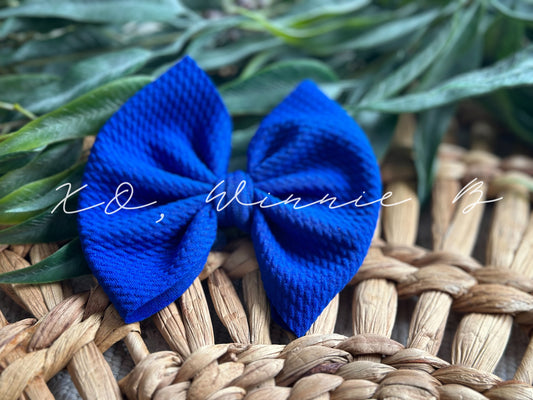 Royal Blue Mini Bow