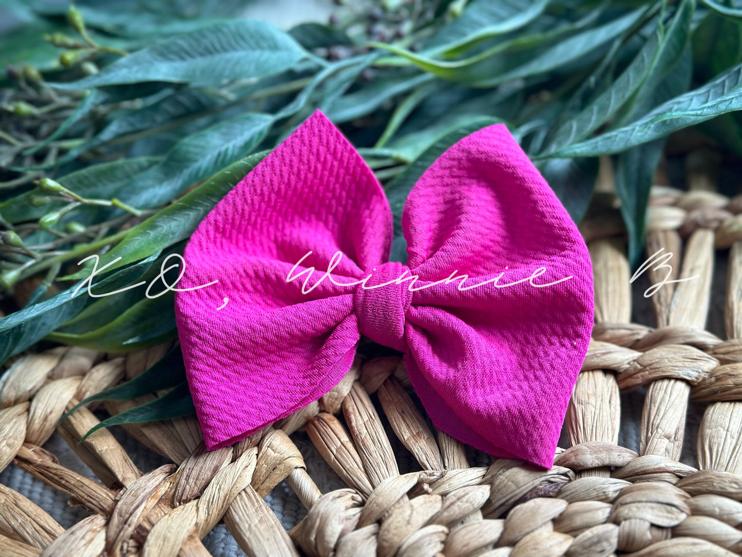 Bold Pink Biggy Bow