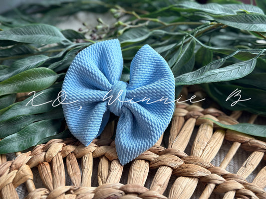 Dusty Blue Mini Bow