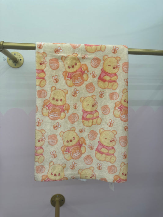 30”x40” toddler Honey Bear Blanket