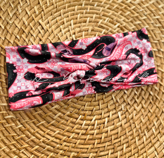 Pink and Purple Racers Headwrap